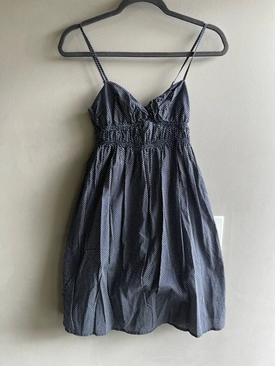 J. Crew Women’s Blue Polka Dot Spaghetti Strap Sundress XXS - Picture 2 of 11